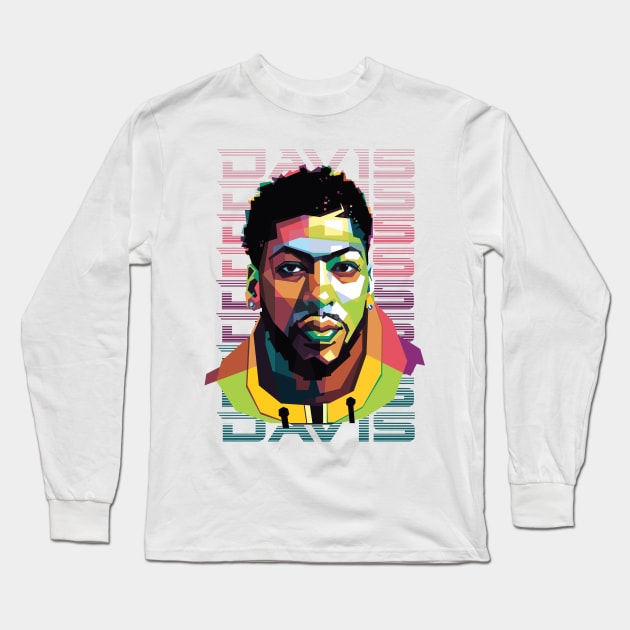 Anthony Davis in WPAP 2 T-Shirt Long Sleeve T-Shirt by Alkahfsmart